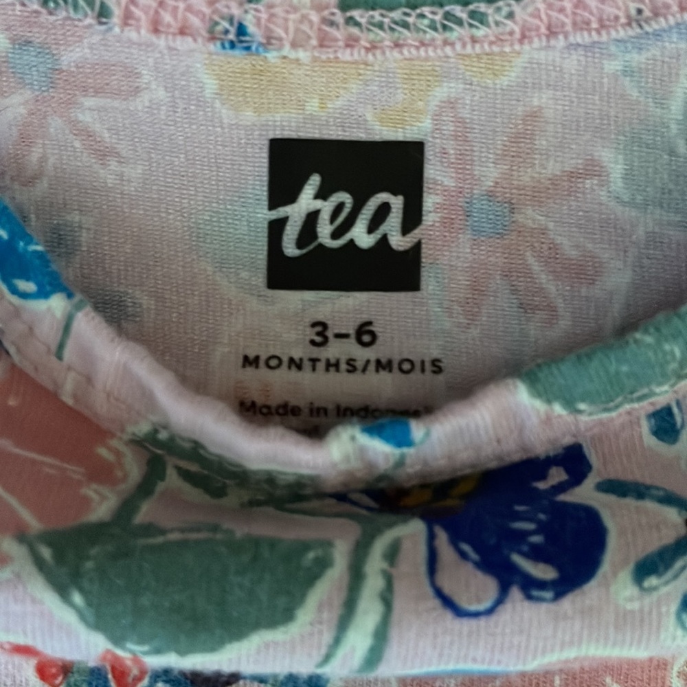 Tea Collection Kids One Pieces - Pink, Green, Blue Floral - Picture 6 of 6